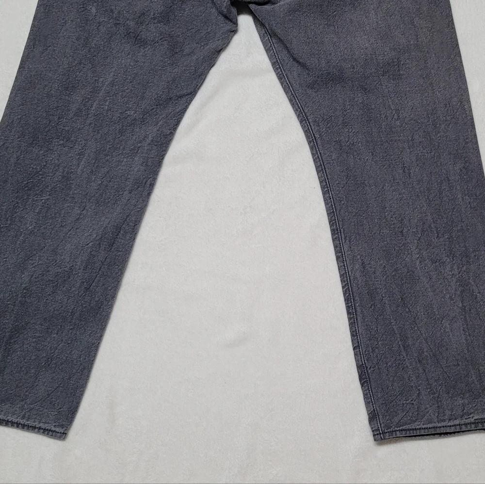 Levi's 501 White Oak Cone Denim Charcoal Gray Button-Fly Straight Leg Jeans